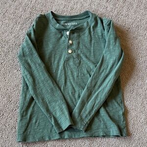 Crewcuts Forest Green Long Sleeve Tee for Kids